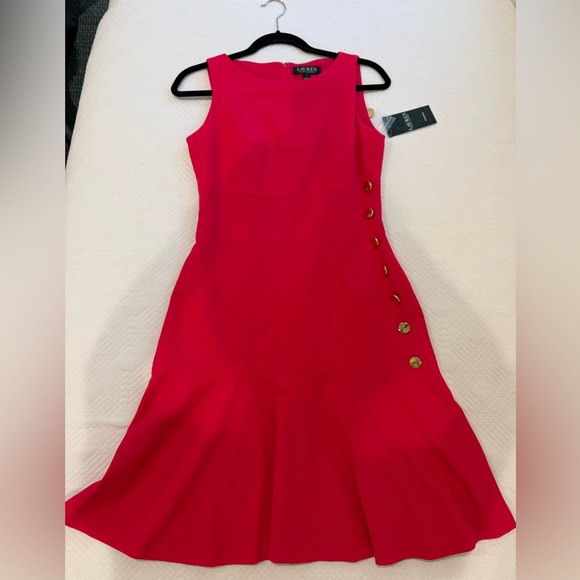 Ralph Lauren Dresses & Skirts - Ralph Lauren Vibrant Pink Midi Dress